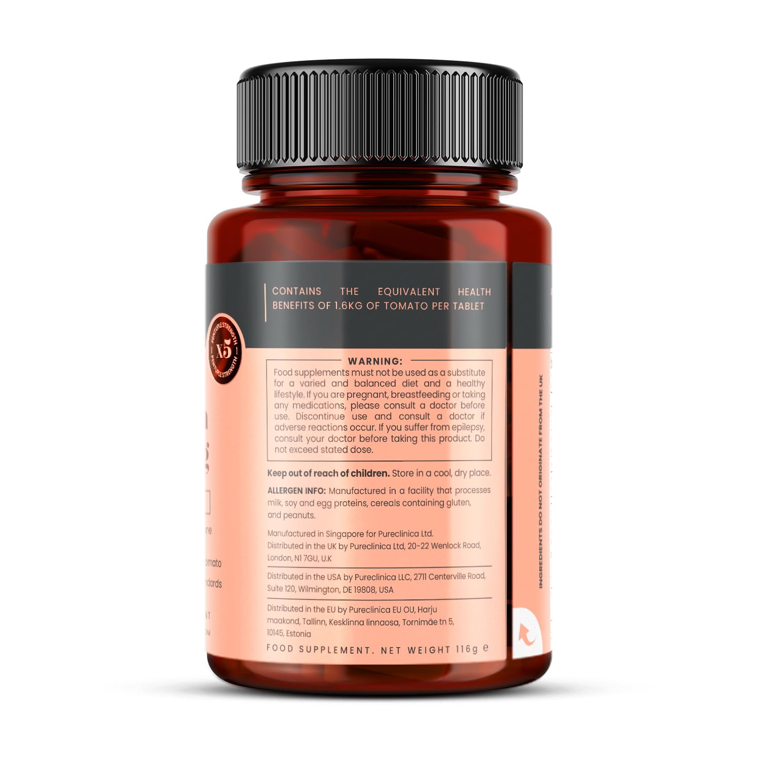 Pureclinica Hochwirksamer grüner Tee 10.000 mg x 360 Tabletten (2 Flaschen mit 180) – Vorrat für 12 Monate