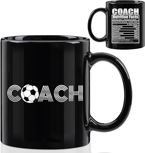 Gifts Office Coffee Mug, Soccer Ball Ceramic Cup with Handle - Soccer Gifts For Him