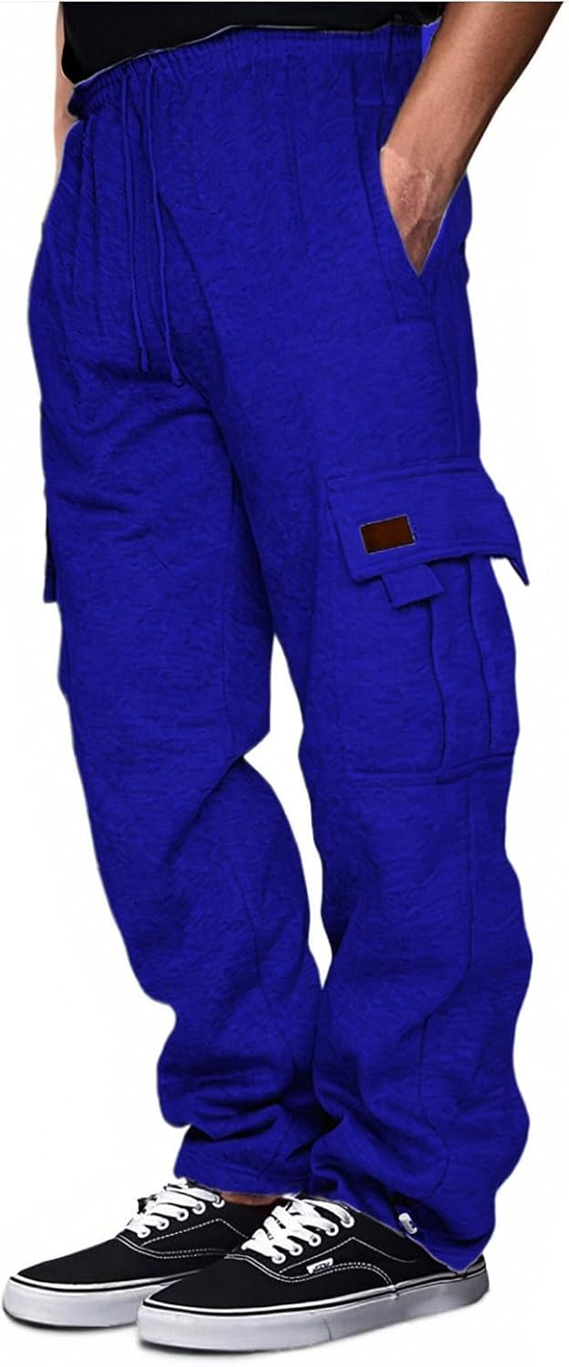 Jogging Quotidien Pantalon Jogging Homme Coton Slim Fit - Sport, Décontracté, Avec Cordon - Multi-Poches - Loungewear Confortable Pantalon Training Confortable