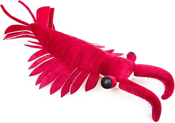 Simulation Cambrian Anomalocaris Plush Toy, Cambrian Ancient Creatures Lifelike Shrimp Plush Toy, Wild Animal Realistic Anomalocaris Toy Pillow, Home Dec 53cm/21in