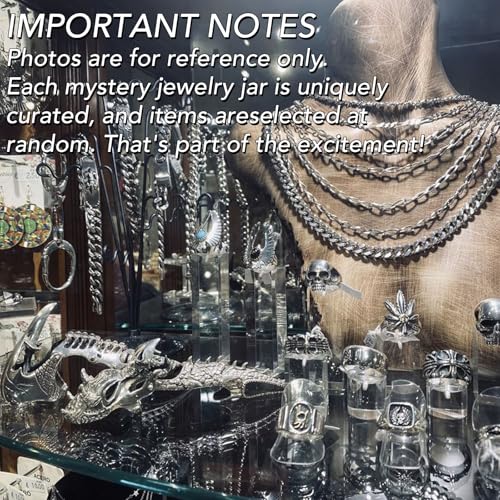 Image of SMUOBT Mystery Jewelry Jar Bundle - Surprise Vintage Jewelry Box for Women,Gift Jewelry Set (Necklace, Earrings, Rings,Kracelet,Keychain) - Unique Birthday Gift for Women