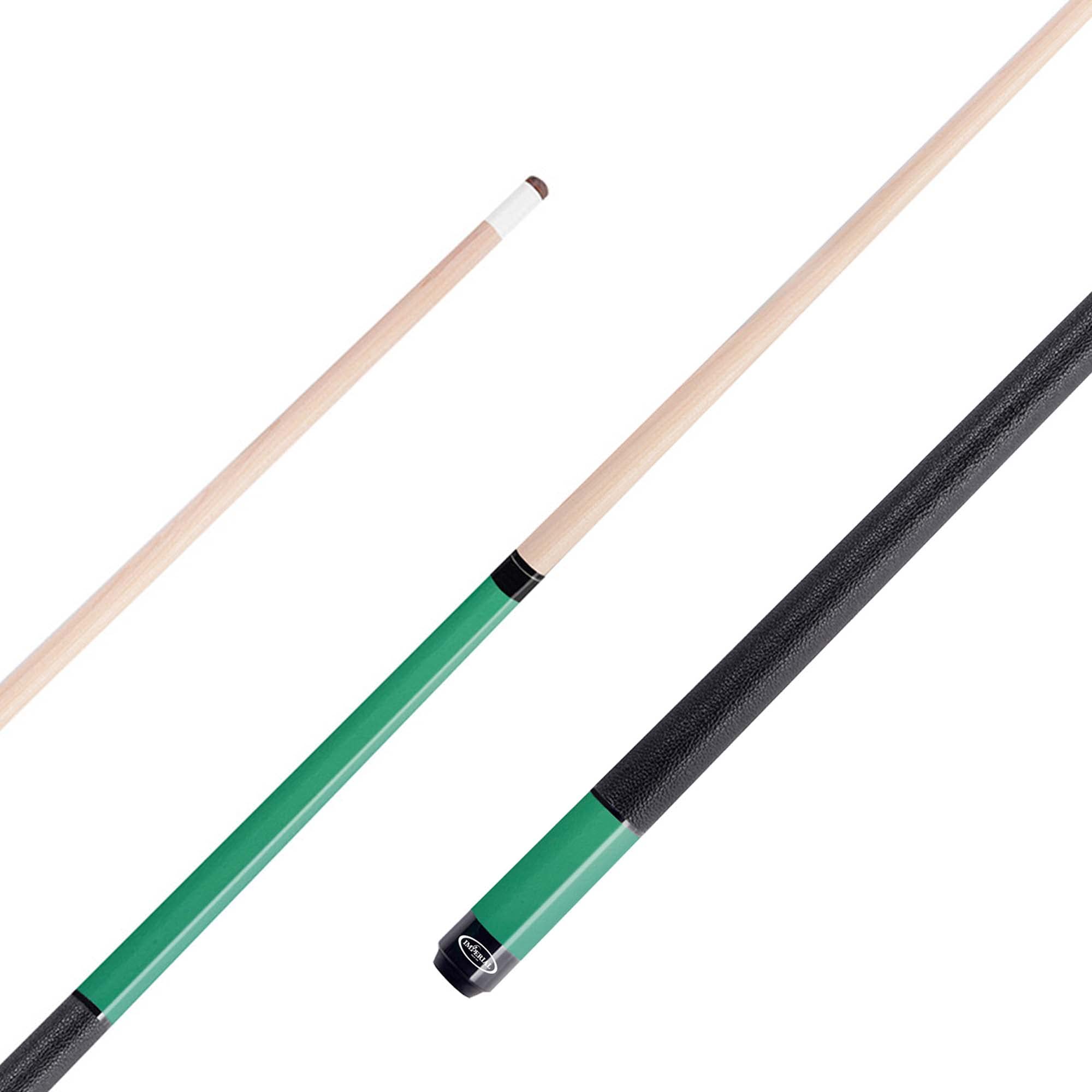 ImperialSleek 2-Tone 58 inch Maple 2-Piece Premium Billiard Cue Pool Stick- Seafoam Green
