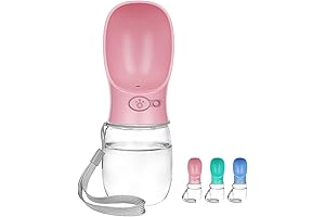 Dog Water Bottle, Lightweigh, Portable Travel Dog Water Dispenser, Puppy Drinking Bowl...