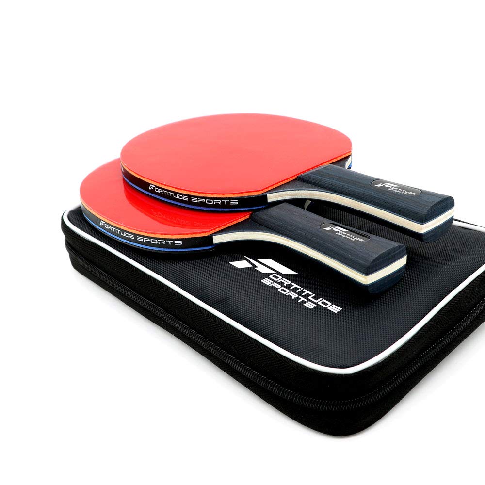 Tischtennis-Set mit Netz | Ping Pong Set mit 2 Schlägern, 3 Bällen und tragbarem Tischtennisnetz | Tischtennisschläger und Bälle mit einziehbarem Netz für Esstisch