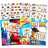 Disney Pixar Ultimate Party Favors Bundle ~ Over 200 Temporary Tattoos Featuring Disney Cars, Toy Story, and More