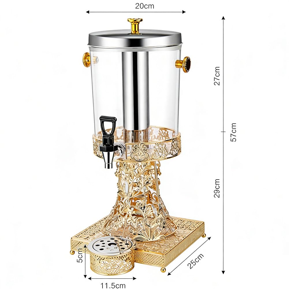 Dispensador de bebidas de 2.2 galones para fiestas, dispensador de jugo con grifo, gran capacidad, ideal para restaurantes y bufés, fácil de instalar y usar