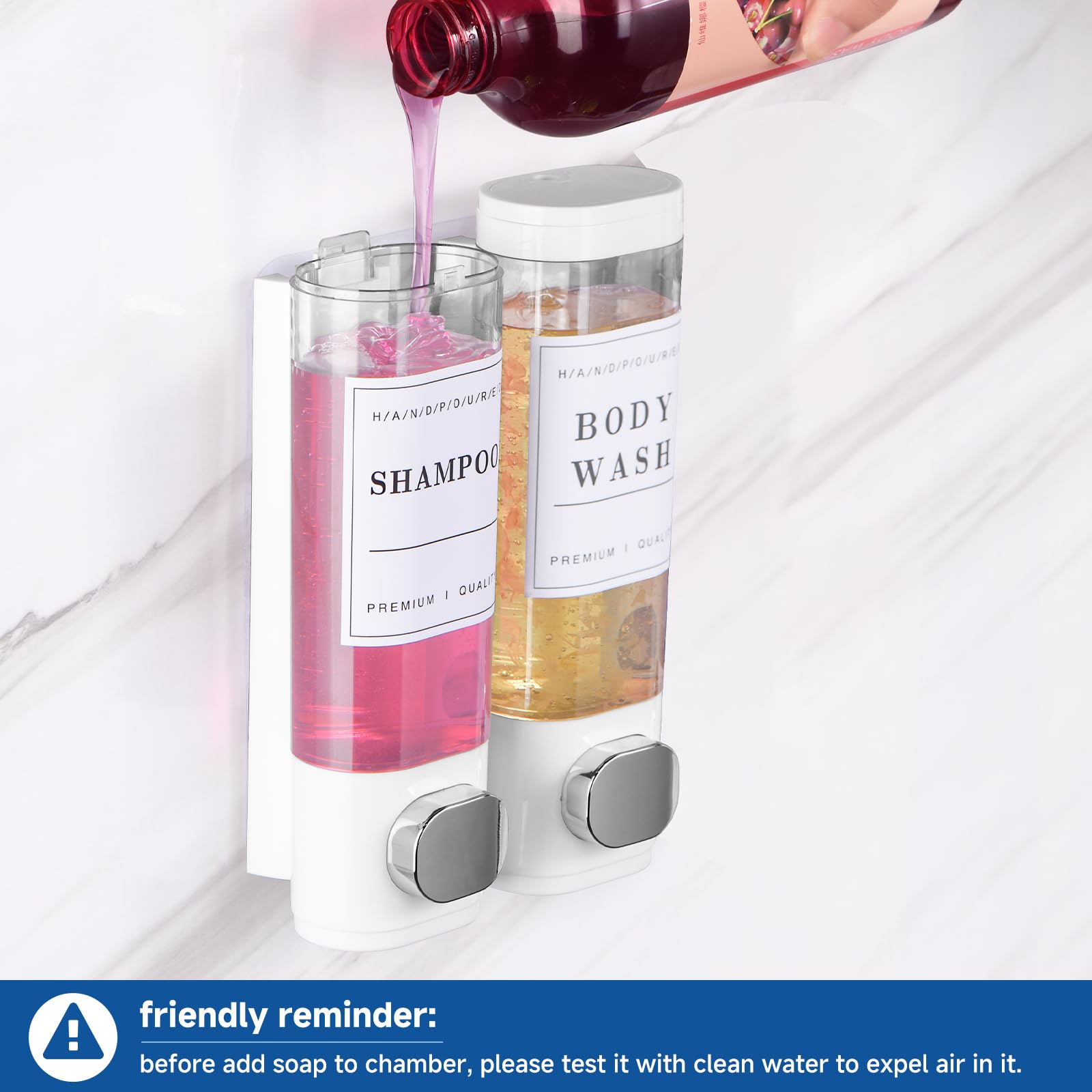 Amazon.com: Shampoo and Conditioner Dispenser Bathroom Shower Soap
