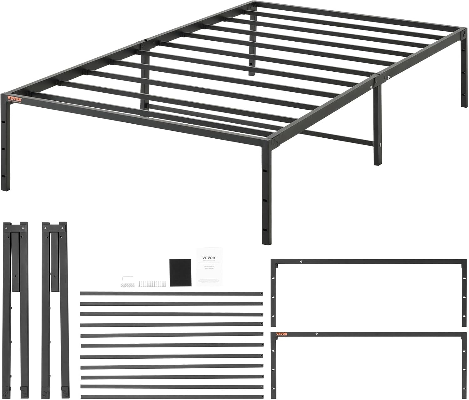 VEVOR 14 Inch Twin Metal Bed Frame Platform, No Box Spring Needed
