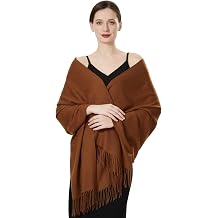 Womens Large Soft Wedding Evening Pashmina Shawls Wrap Scarfs