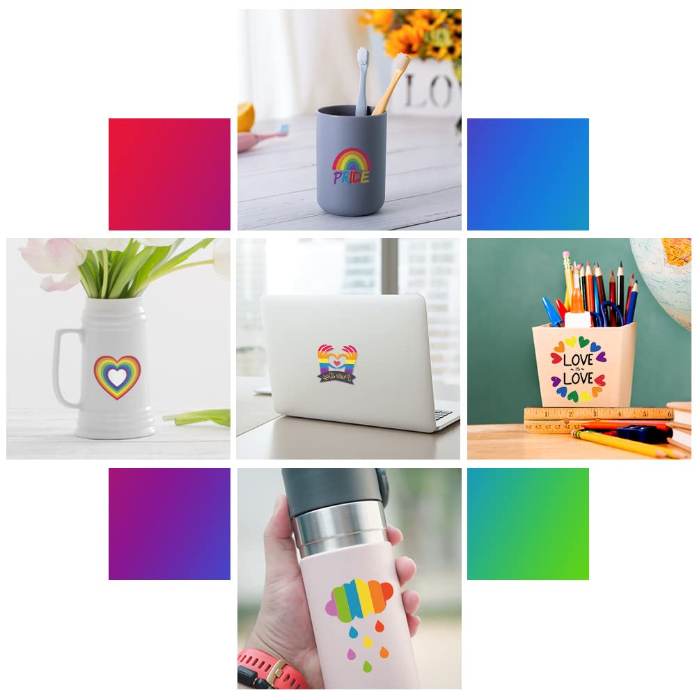 AOMIG 70+ stylów tatuaży z dumą, 10 dużych arkuszy tymczasowych tatuaży Gay Pride, wodoodporne naklejki z tatuażami LGBT Rainbow Flag na festiwale Pride dekoracje świąteczne