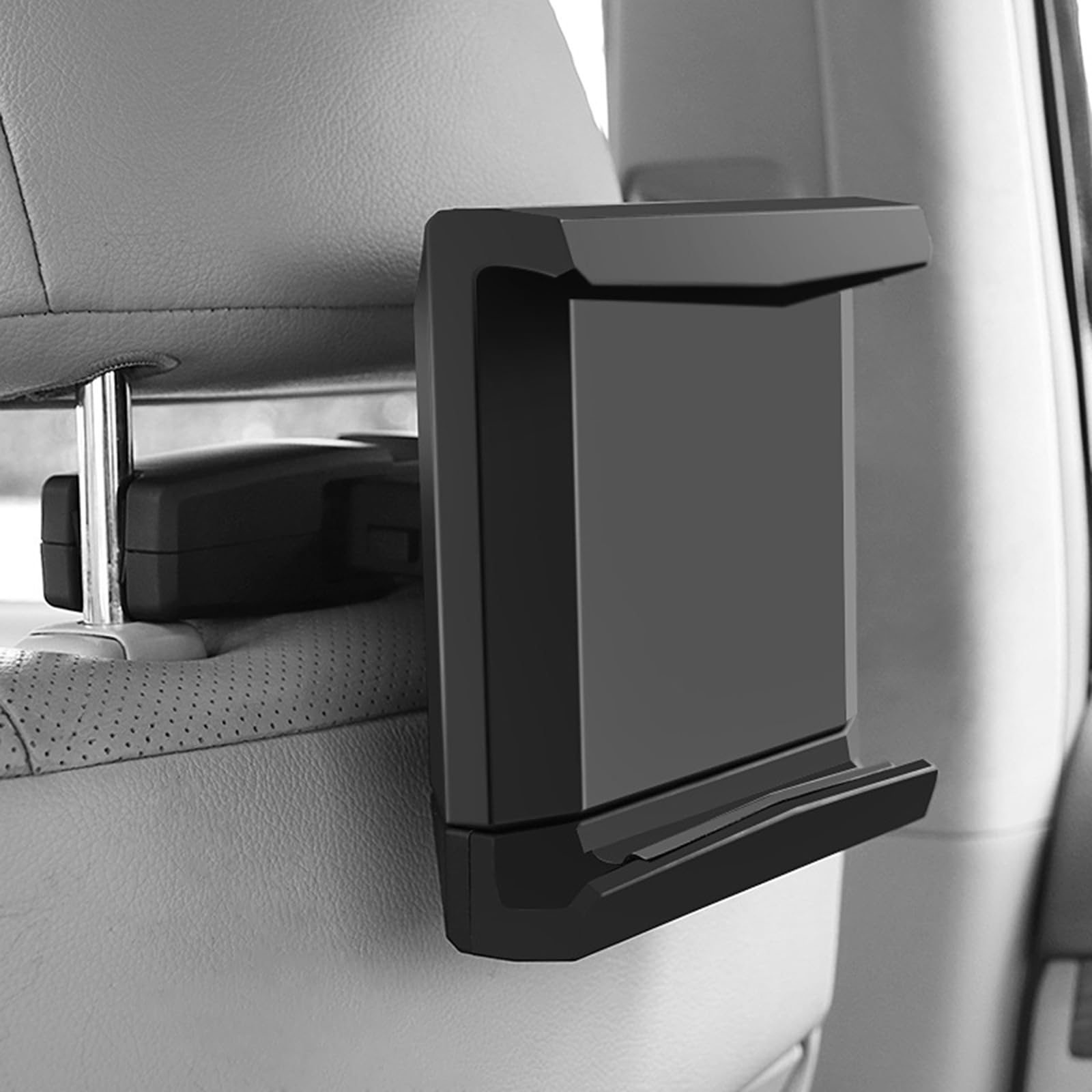 Supporto per poggiatesta auto per pad, supporto per tablet regolabile con rotazione di 360 gradi e bracci estensibili