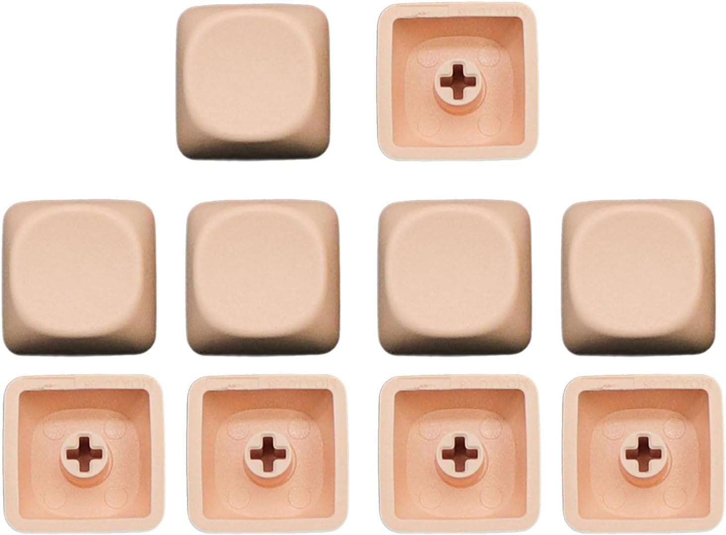 10Keys PBTs Keycap MOAs Height 1U Not Engraving Blanks Key Covers Unique Character Key Button for Mechanical Keyboards