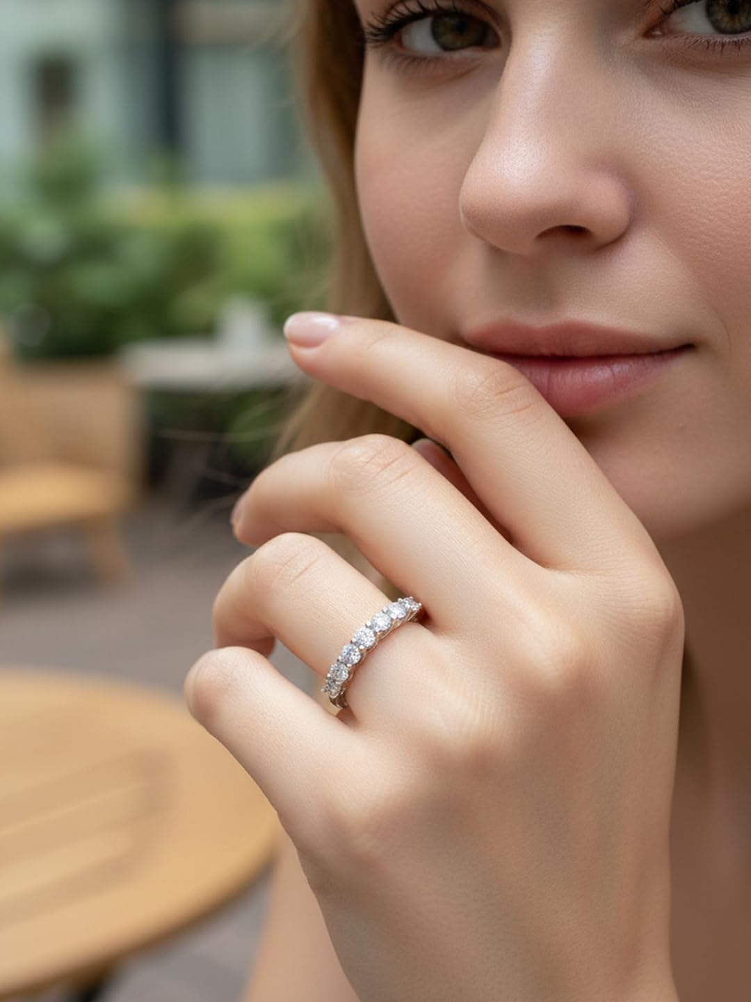 D Color VVS1 Clarity Moissanite and Sapphire/Ruby/Emerald Rings for Women, Solid 925 Sterling Silver, Anniversary Birthday Mothers Day Jewelry Gift, Stackable Wedding Ring, Size 4-11