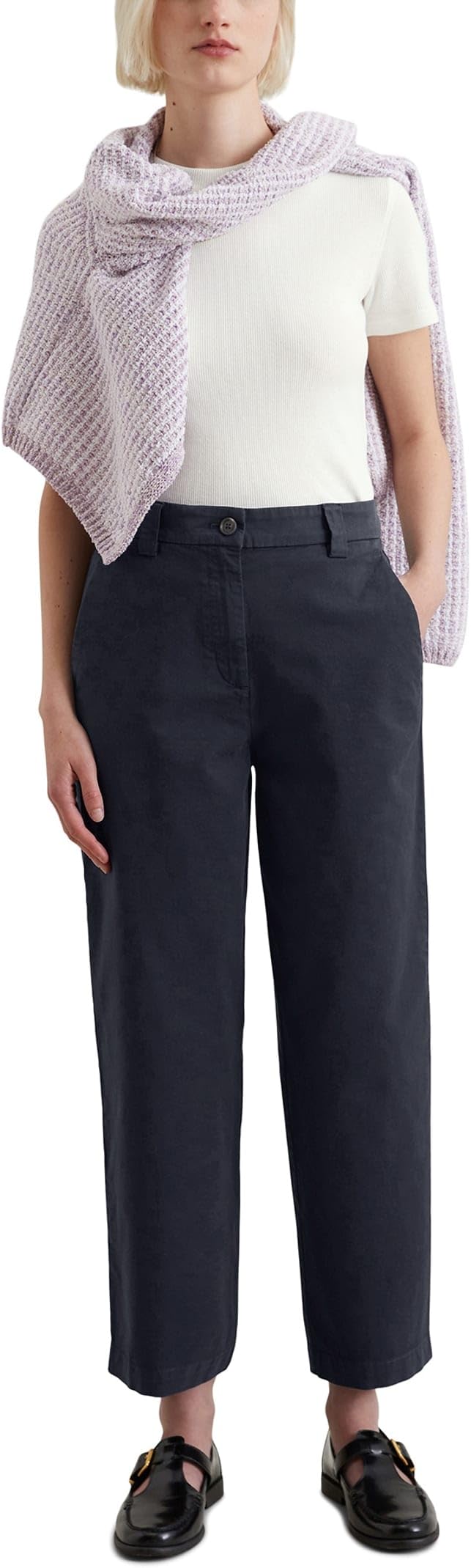 Marc OߴPolo Denim femmes chino avec élasthanne relaxed fit, Bleu (Blue Depths), S