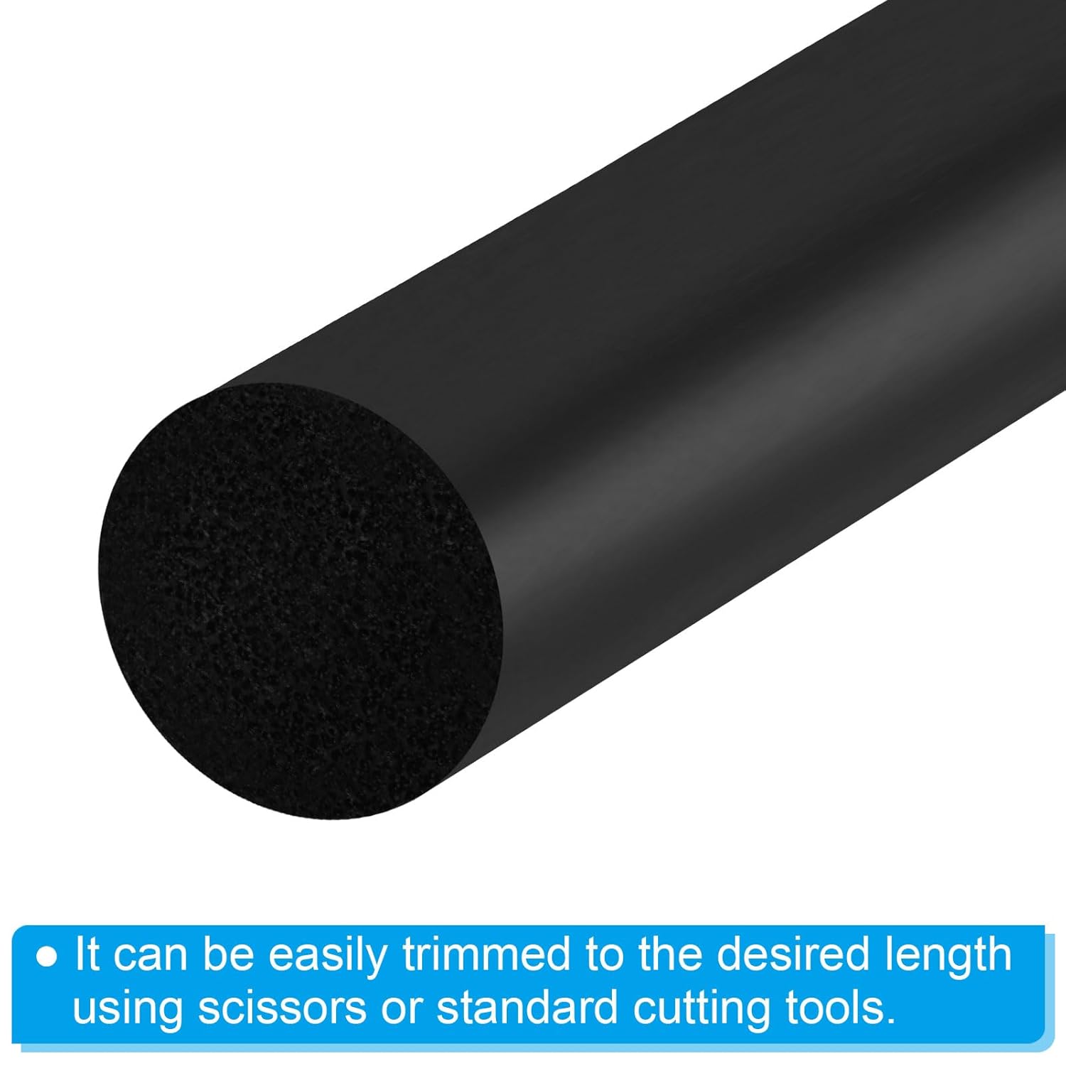PATIKIL 3/4 Inch x 4.9 Feet Backer Rod, Foam Rope Caulk Crack Joint Filler Roll Seal Weather Strip for Home Construction, Black
