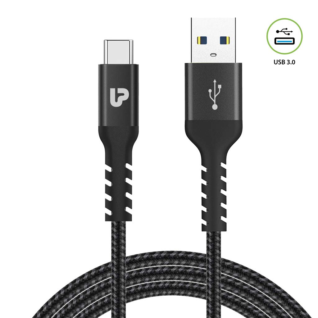 ULTRAPROLINK NYLOKEV-C 3A Type C to USB-A 3.0 Male Charging Cable | 1.5m Long | Compatible With Type C Devices | Quick Data Sync & Fast Charging | Ultra-Durable & Tangle Free | UL1009 | Black