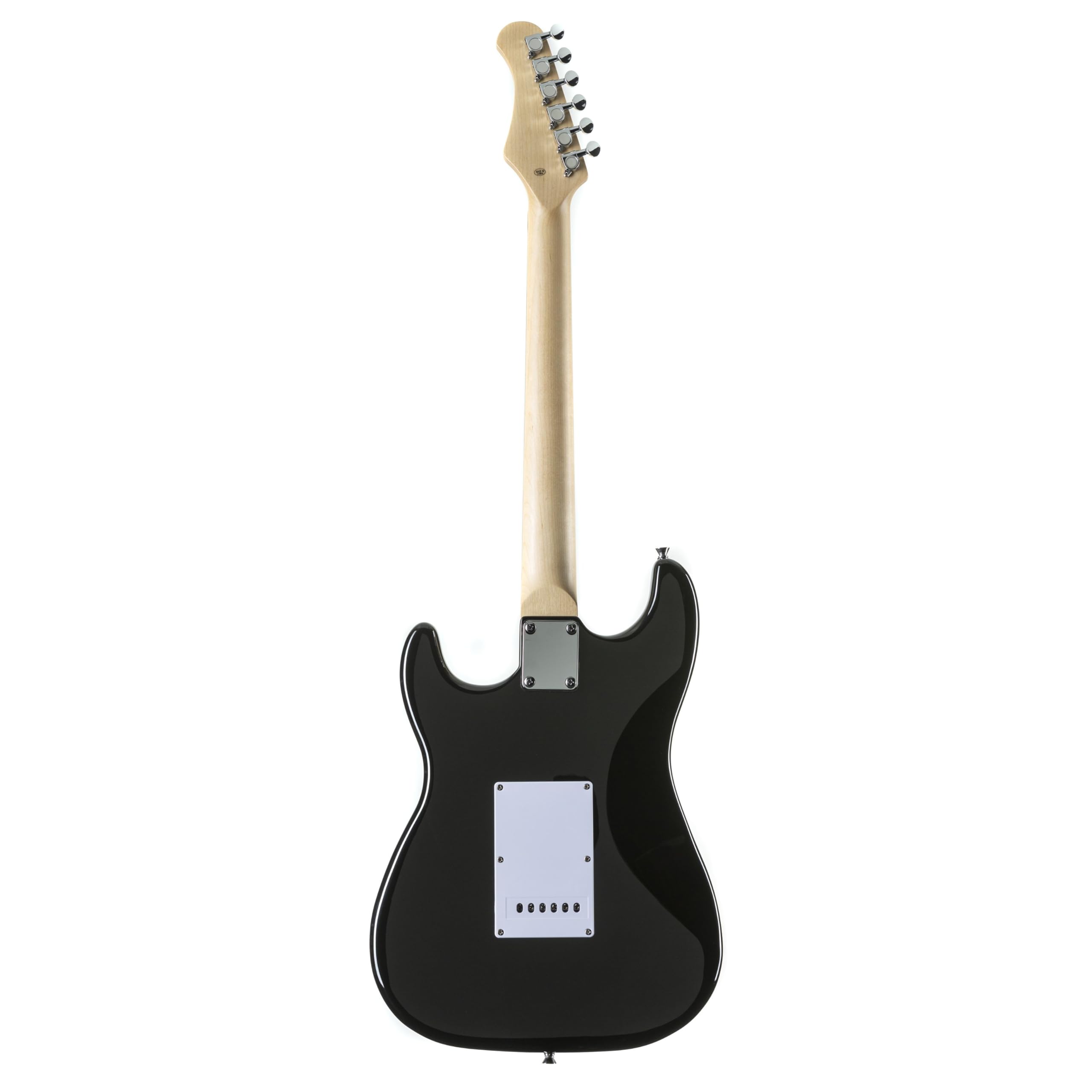 J & D ST Rock Guitar Einsteiger Set mit schwarzer ST-Stil E-Gitarre, Verstärker, Stimmgerät, Gigbag, Kabel, Gurt, Plektren, Saiten