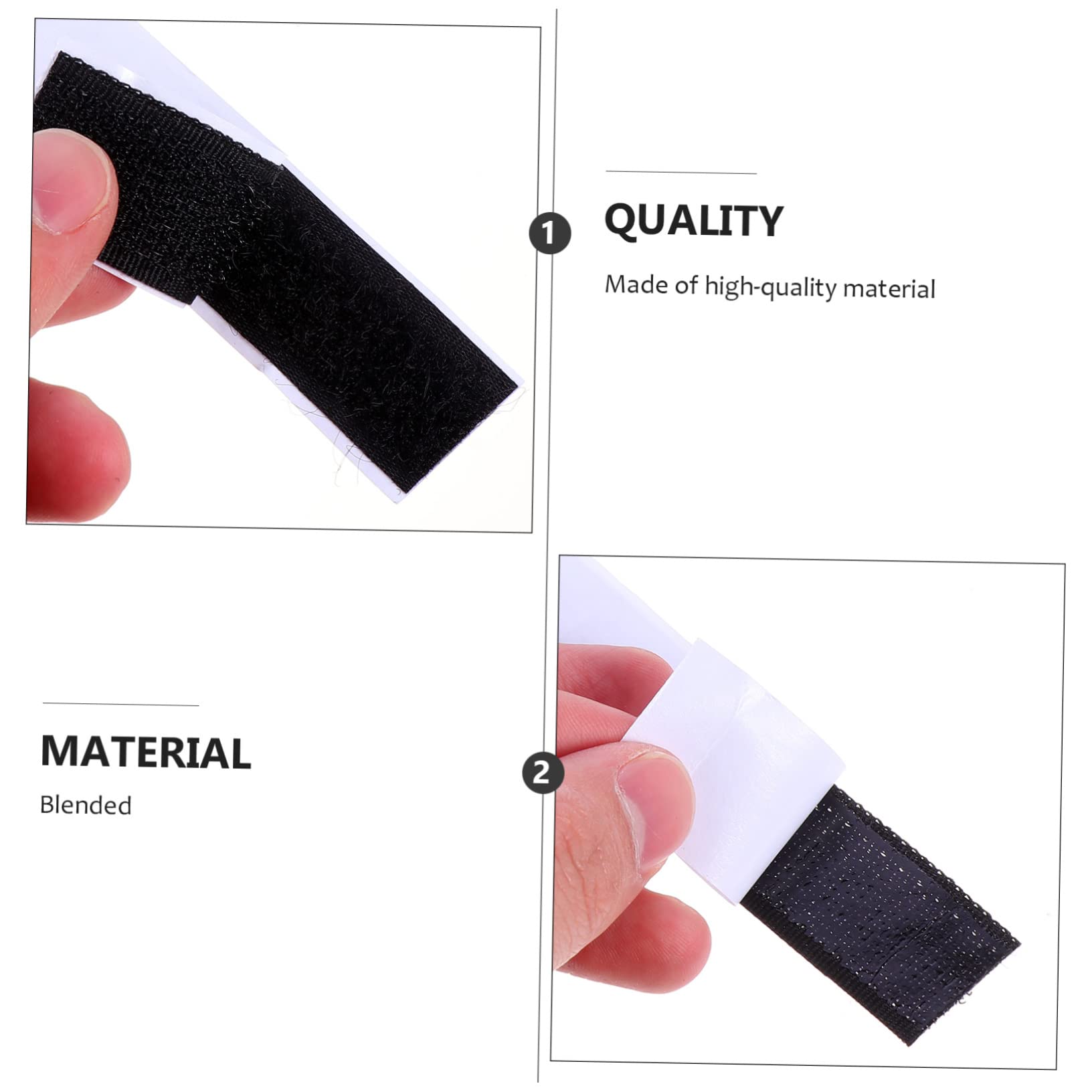 NUOBESTY 3 Set Adesivo Double Sided Tape Doppio Nastro Adesivo Cuscinetti Adesivi Tampone Adesivo Rimovibile Super- Nastro Di Montaggio Miscelato Black 40 Pezzi * 3