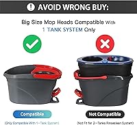 Vista 2 de Base de repuesto para mopa de 6 pulgadas para mopa O-Ceda Easy Wrin, cubierta de cabezal de trapeador, disco de plástico para fregona