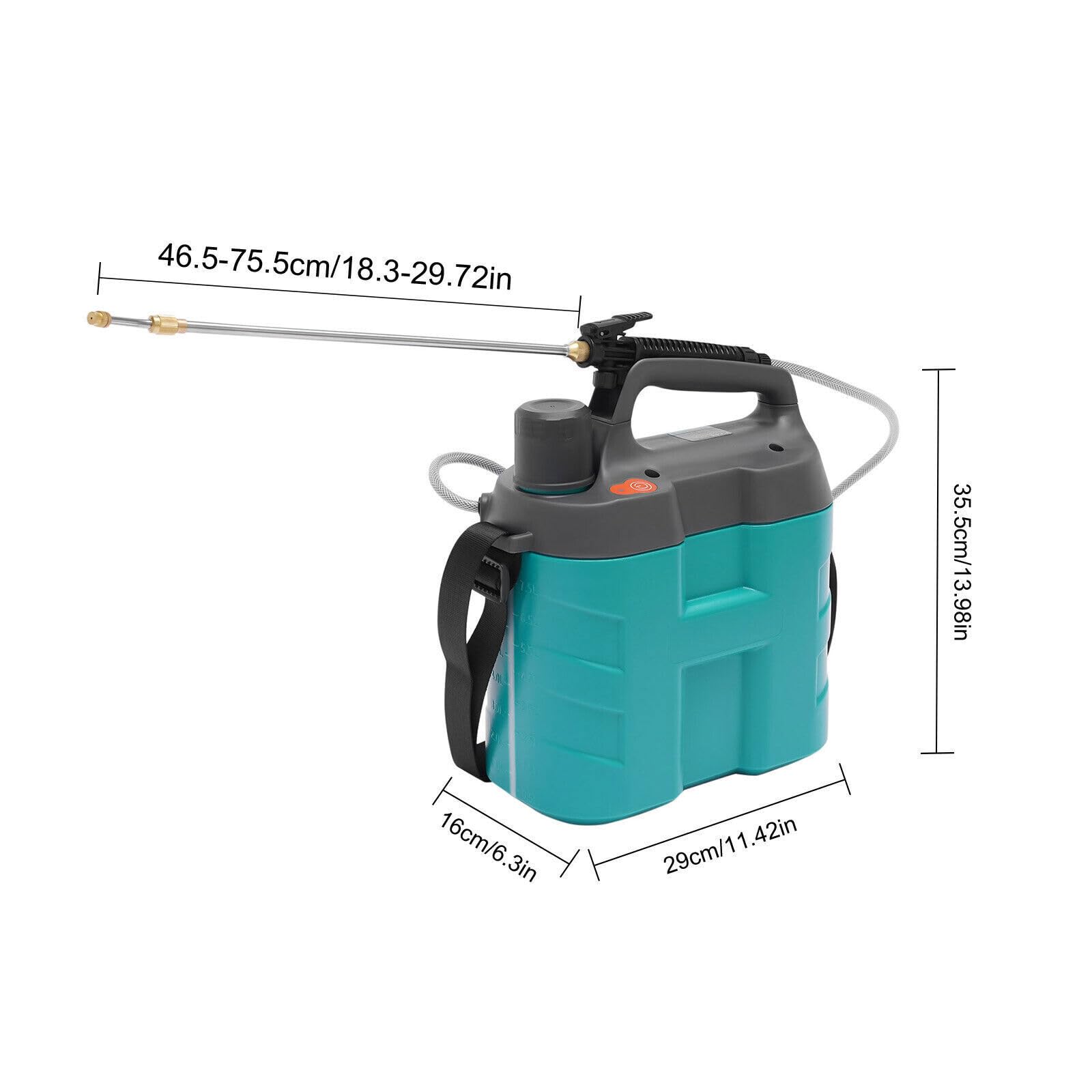 Elektryczny opryskiwacz ciśnieniowy 8 l/2,11gal, opryskiwacz ogrodowy, do ochrony roślin, mały spryskiwacz ciśnieniowy do czyszczenia, dezynfekcji