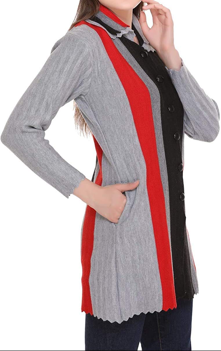 LADY WILLINGTON Women's Wool Round Neck Cardigan offers donot miss 4 LADY WILLINGTON Women's Wool Round Neck Cardigan offers donot miss