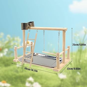 Amazon | インコ 遊び場 鳥の遊び場 止まり木 鳥用 遊び場 おもちゃ