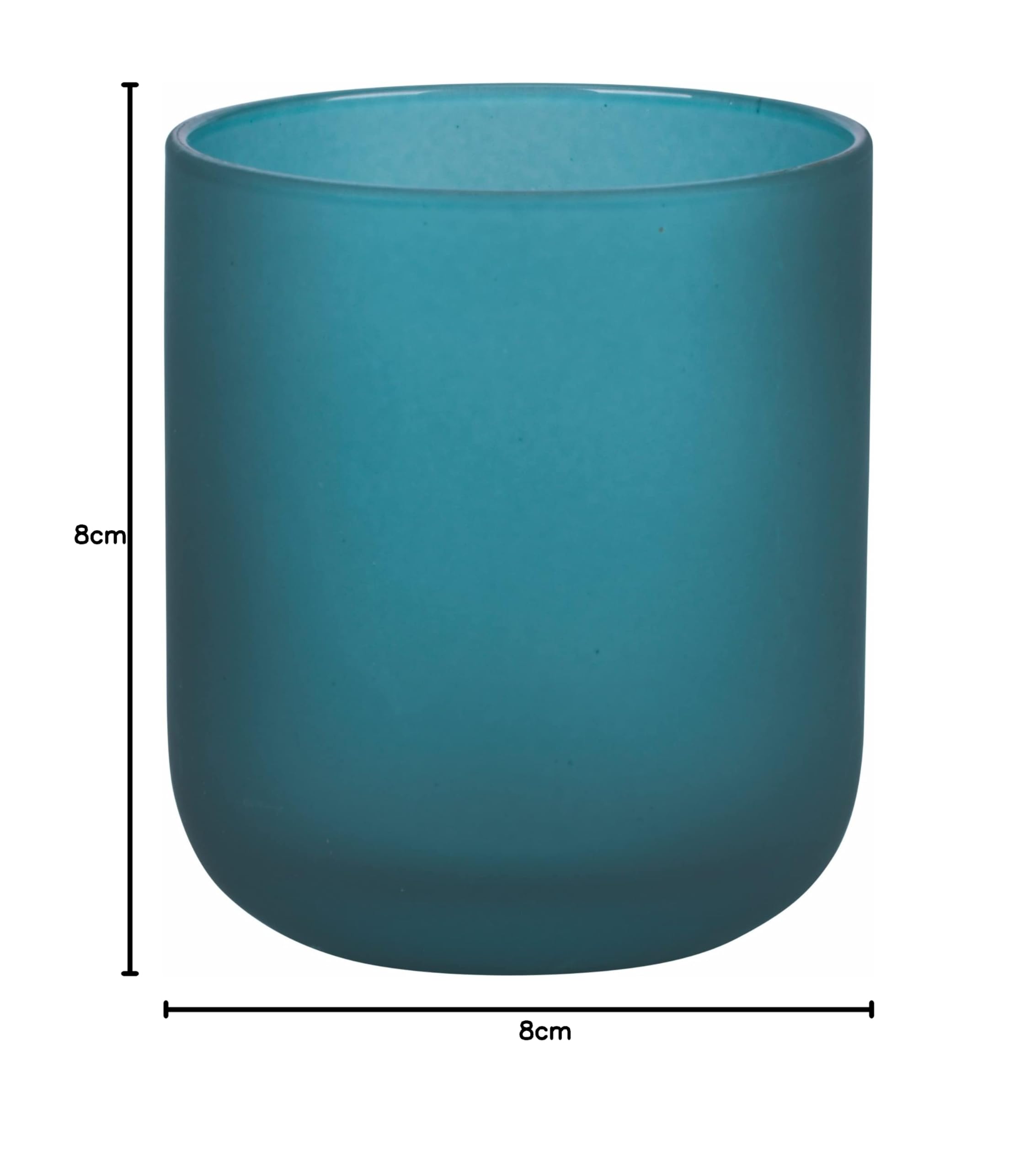 Villa d'Este Home Tivoli Zestaw 6 szklanek do wody, 300 ml, szkło frosted, Color Shock