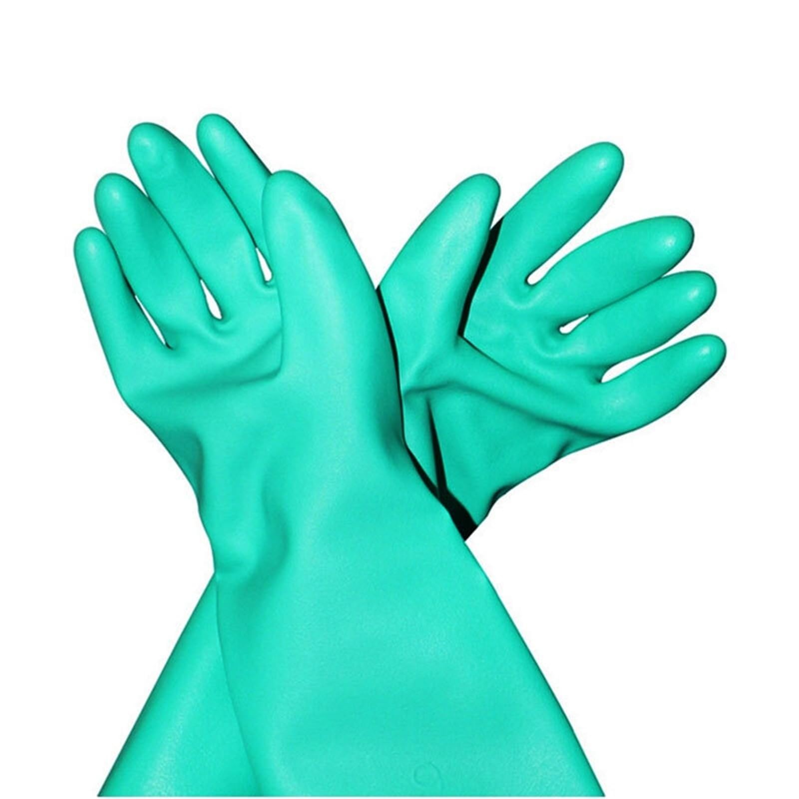 Genérico Compatible con 10/12/24 pares de guantes largos de nitrilo impermeables for limpieza del hogar, ropa for lavar platos(Need - 24 Pairs,S)