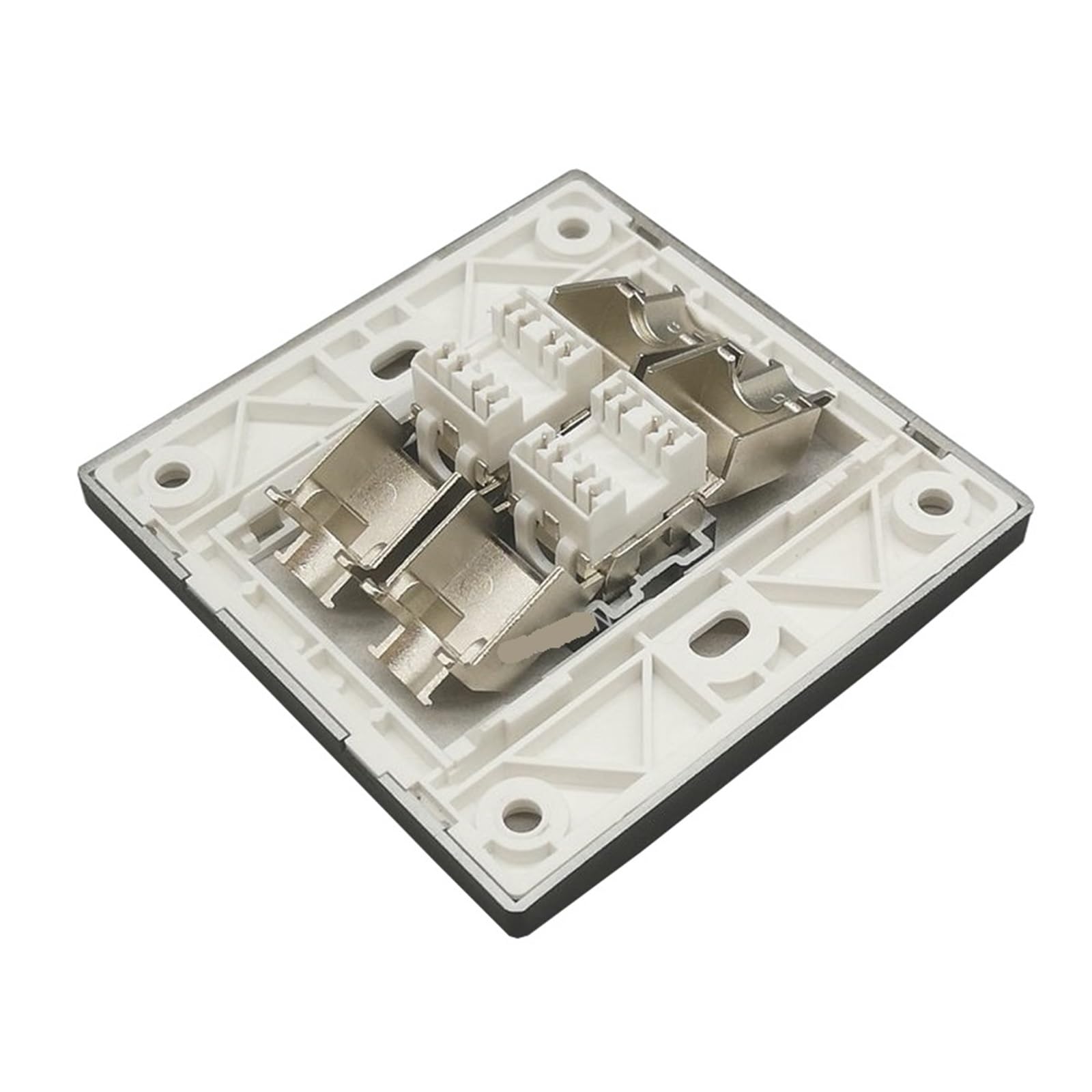 Prise murale double LAN RJ45 CAT7 CAT6A (noire) Connecteur Gigabit Ethernet 10 Go(CAT7)