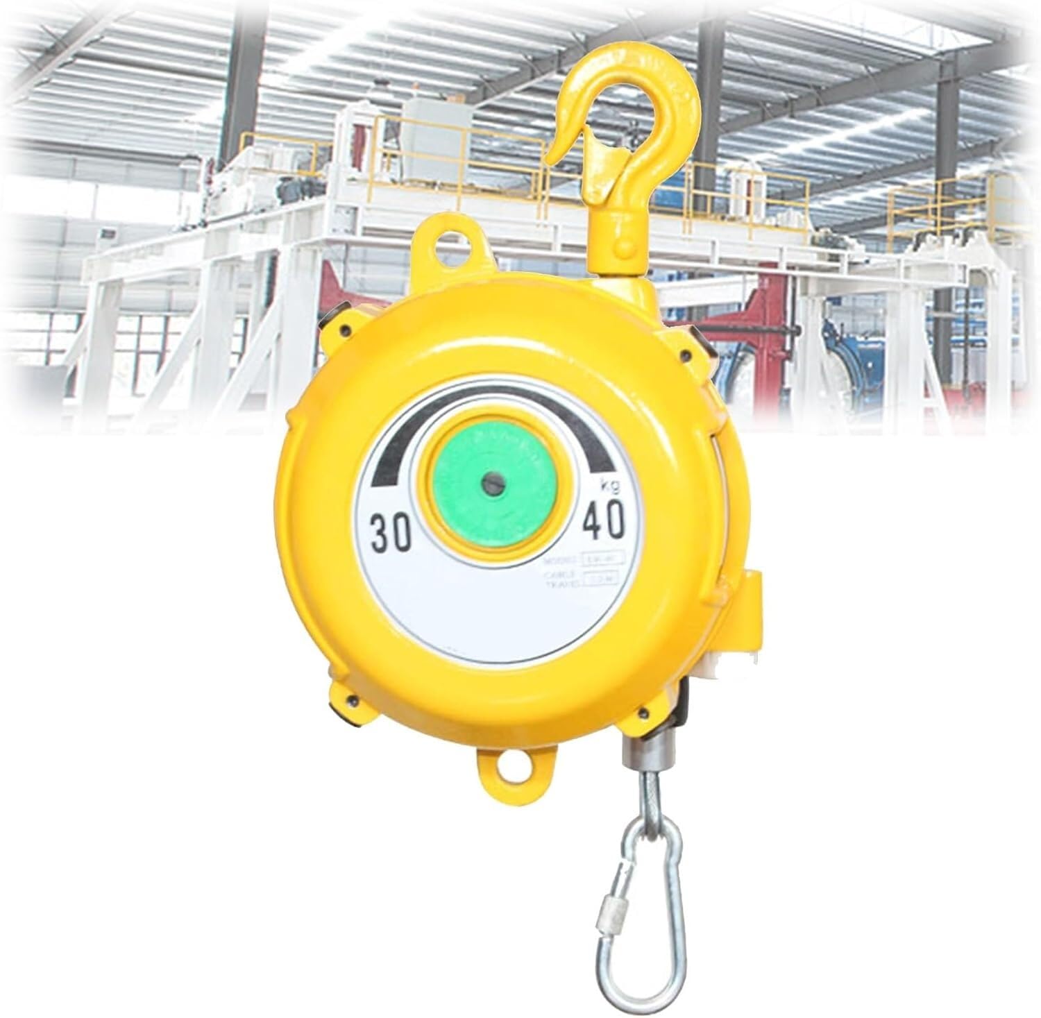 VUIKLCty Balancer Balancer With Hook And Wire Rope Hanger Spring Balancer, Multifunctional Aid (Color : 30-40kg)