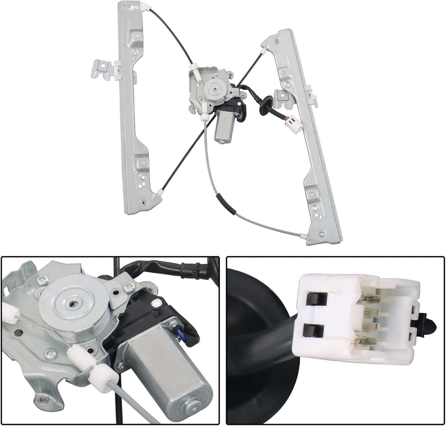 Silscvtt Power Window Regulator with Motor Front Left Driver Side Replacement for Nissan Altima 2002-2006 741-906