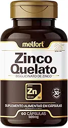 Zinco Quelato Bisglicinato 500mg 60 Cápsulas