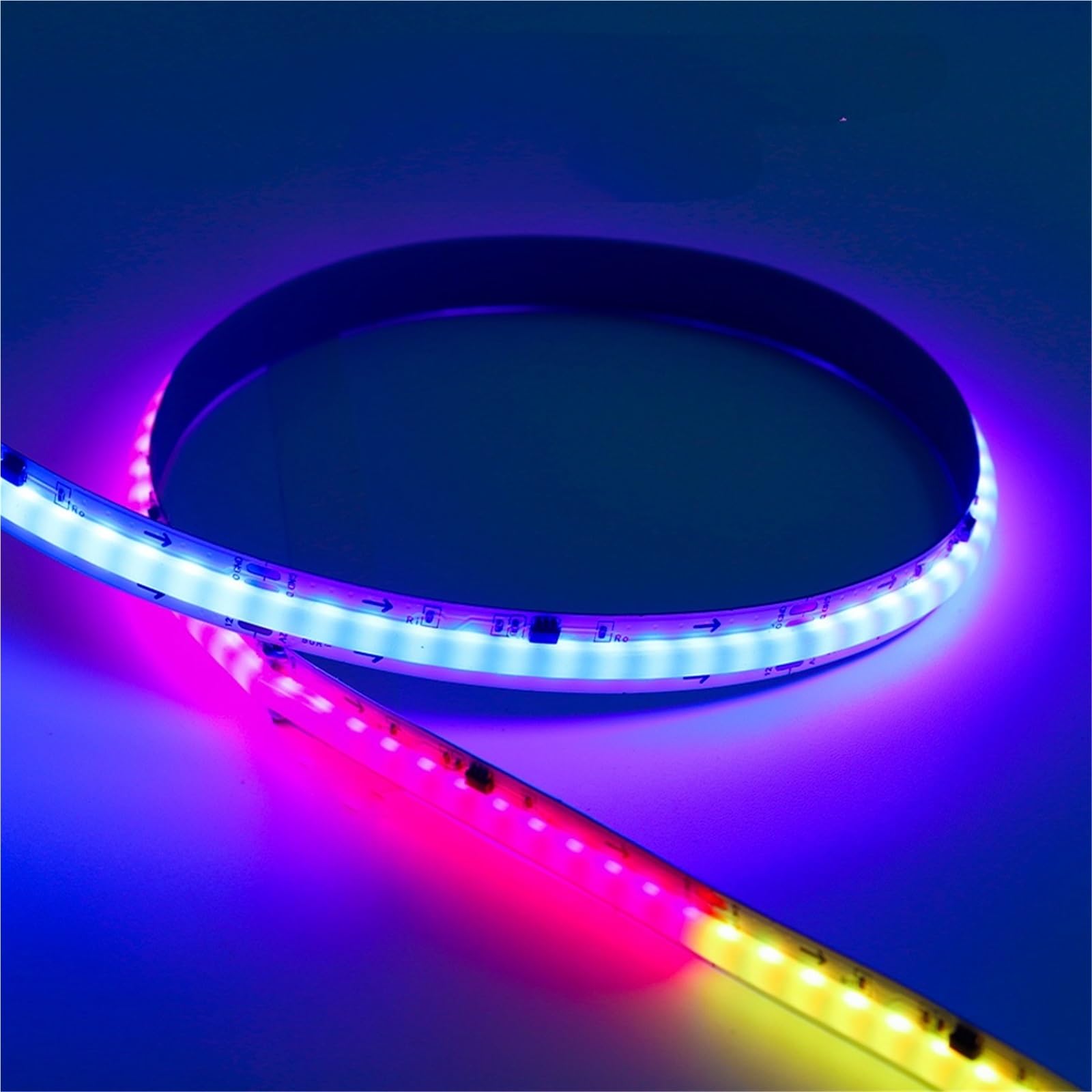 WS2811 COB tira de luz LED 720 576 360 leds/m WS2812B color de ensueño cinta de luz flexible FOB 10/12 mm PCB RA90 DC12V/24V (DC12V, 720 pulgadas, 12 mm, 2 m)