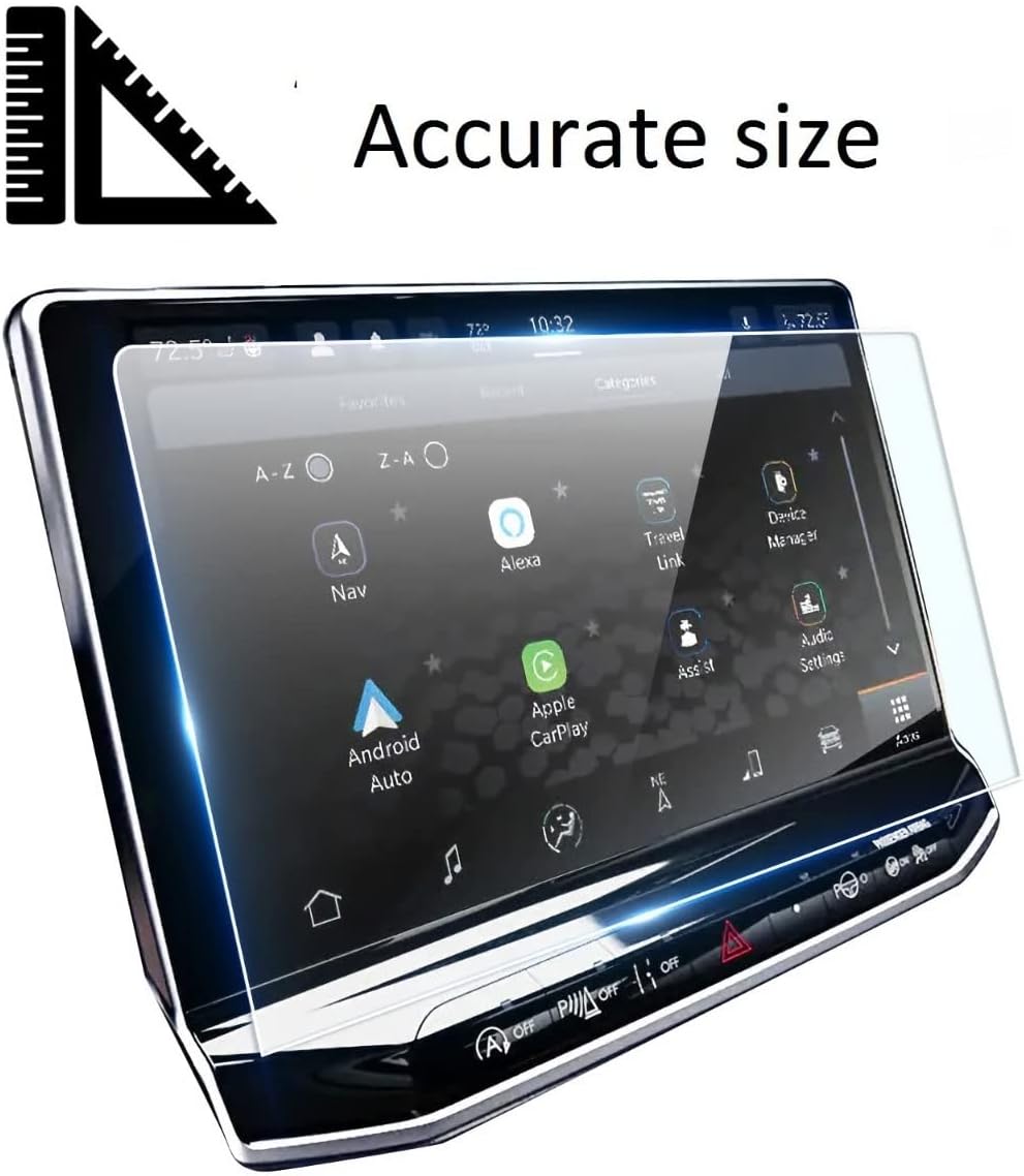 wonderfulhz screen protector compatible with 2022 compasscompass uconnect 5 system 10 1 inch touch screenanti glare scratchshock resistantpremium