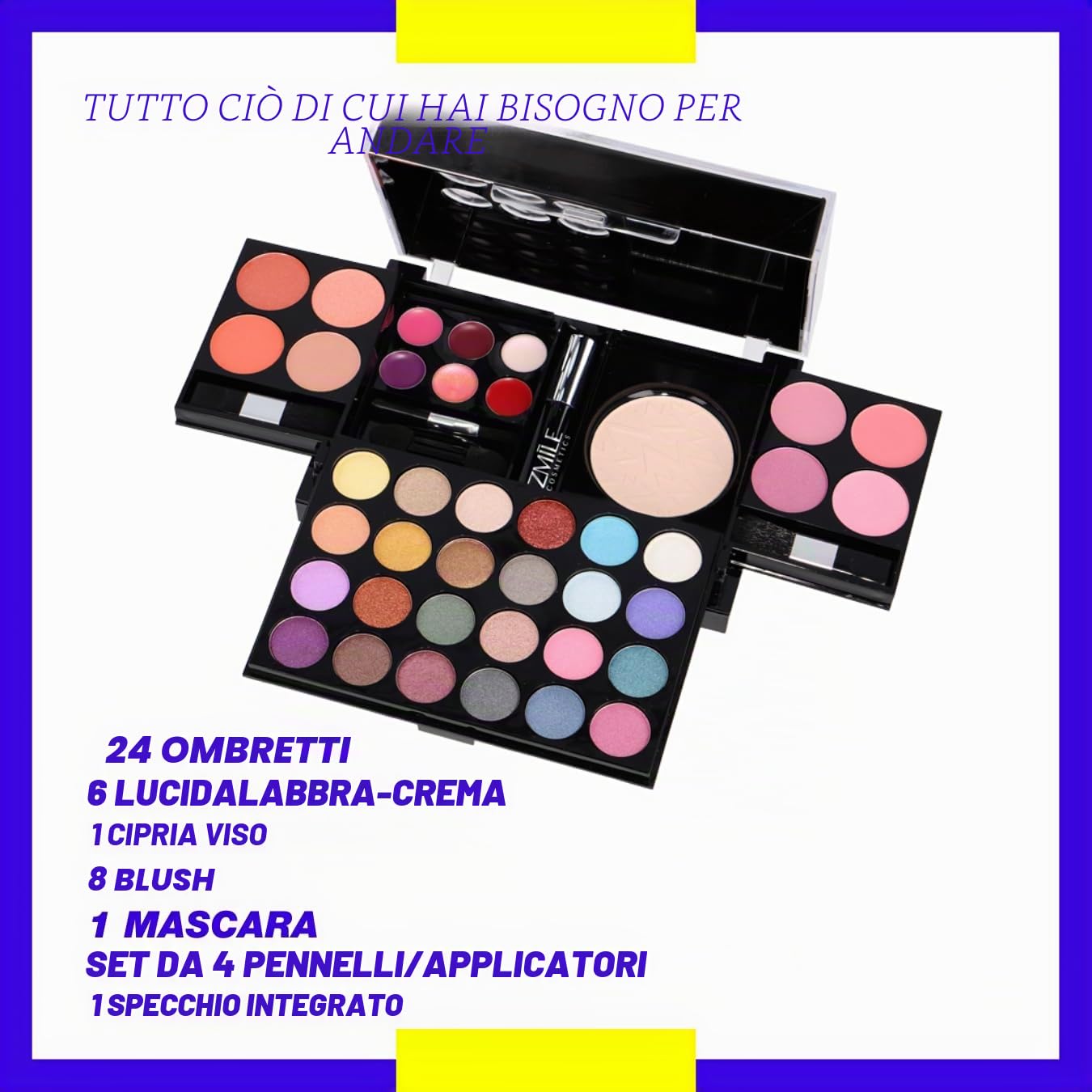 ZMILE Cosmetics Tavolozza Trucco 'All You Need To Go', Cosmetici Vegan