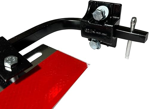 Miniatura 7 de Par de barras angulares para barra de barro, soporte en ángulo de 28 pulgadas con kit de montaje para remolque resistente, brazo cuadrado de acero