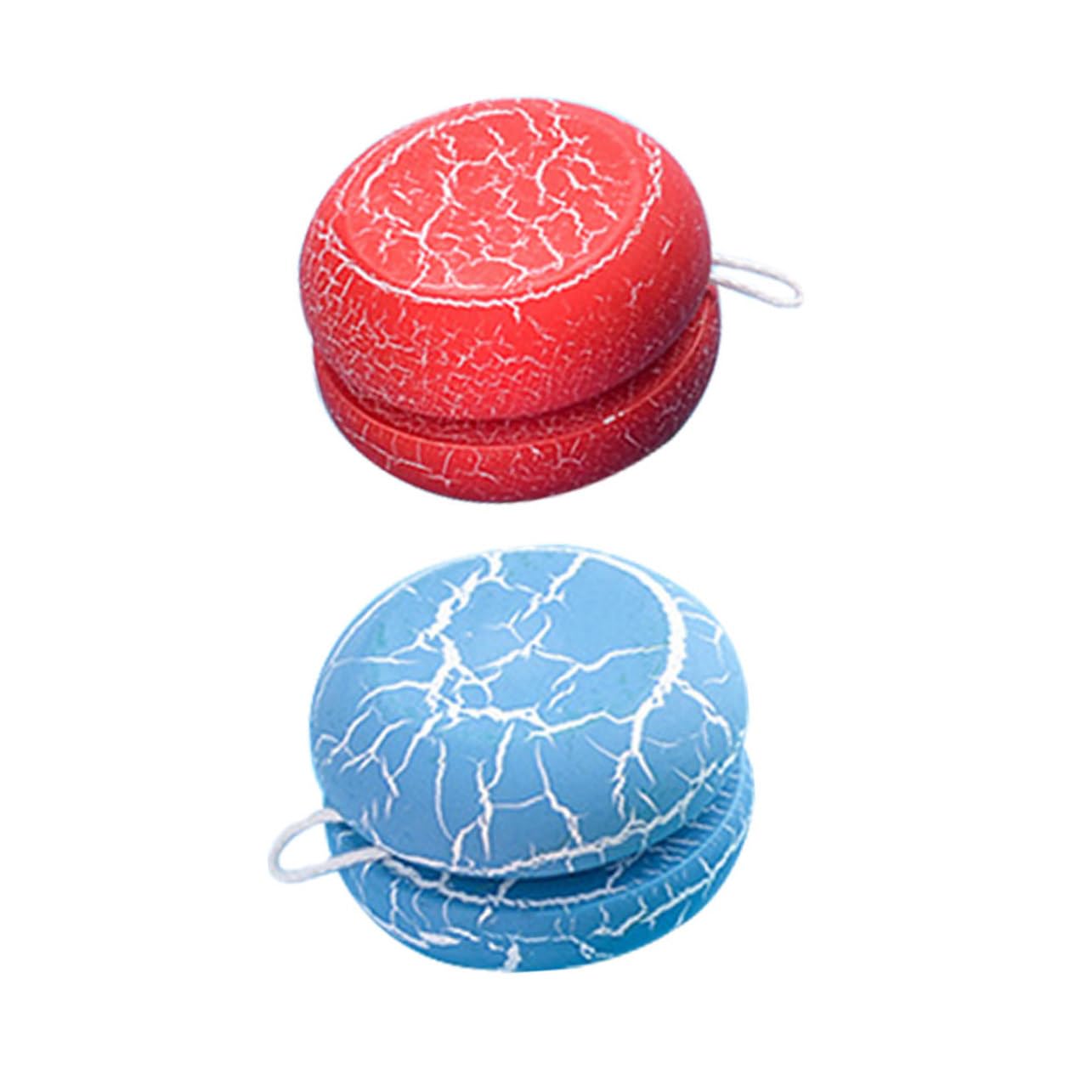 Toyvian 2 Pcs Colored Cracked Wooden for Hand Eye Coordination Playthings Portable Design Random Colors Random Color