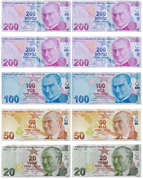 Turkish Lira Banknote Themed Edible Illustrated Cake Top Wafer Plate Printing