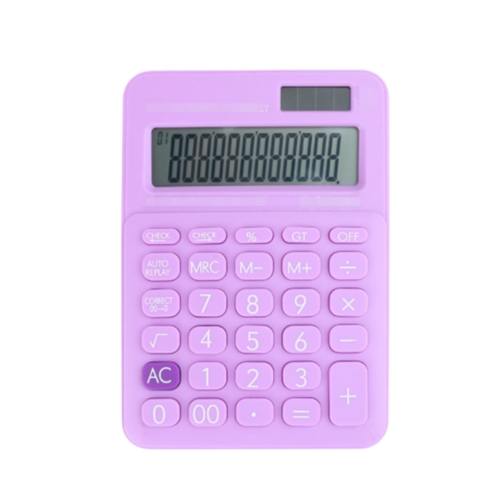 Fourniture Scolaire Calculatrice De Bureau avec Écran À 12 Chiffres Multifonction Adaptée La Maison Et Au Outils Auxiliaires(Purple)