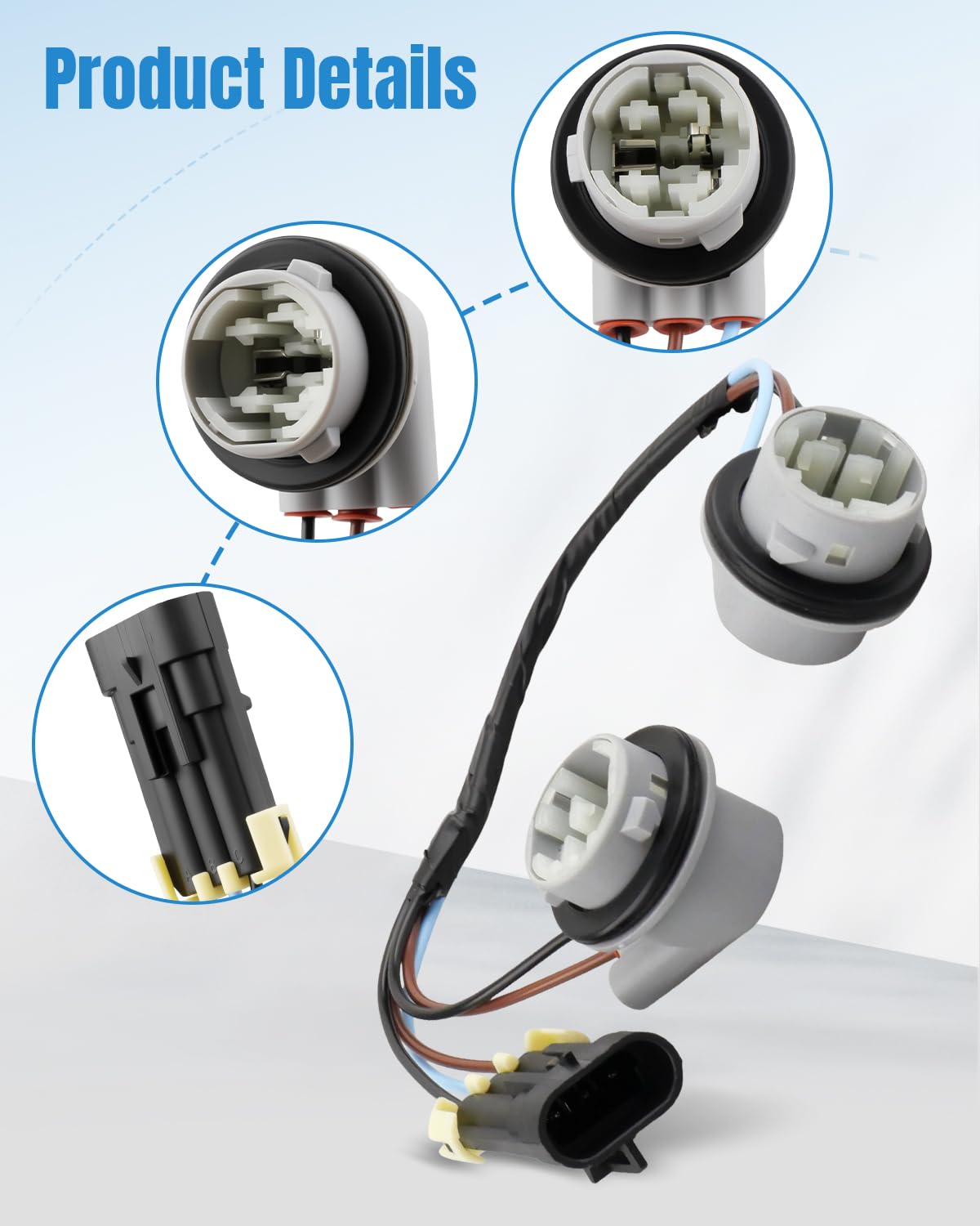 19121867 Turn Signal Wiring Harness Fit for Chevy Colorado 2004-2012, for GMC Canyon 2004-2012 Replace 16530324, 19329485, Park Socket Wire Harness