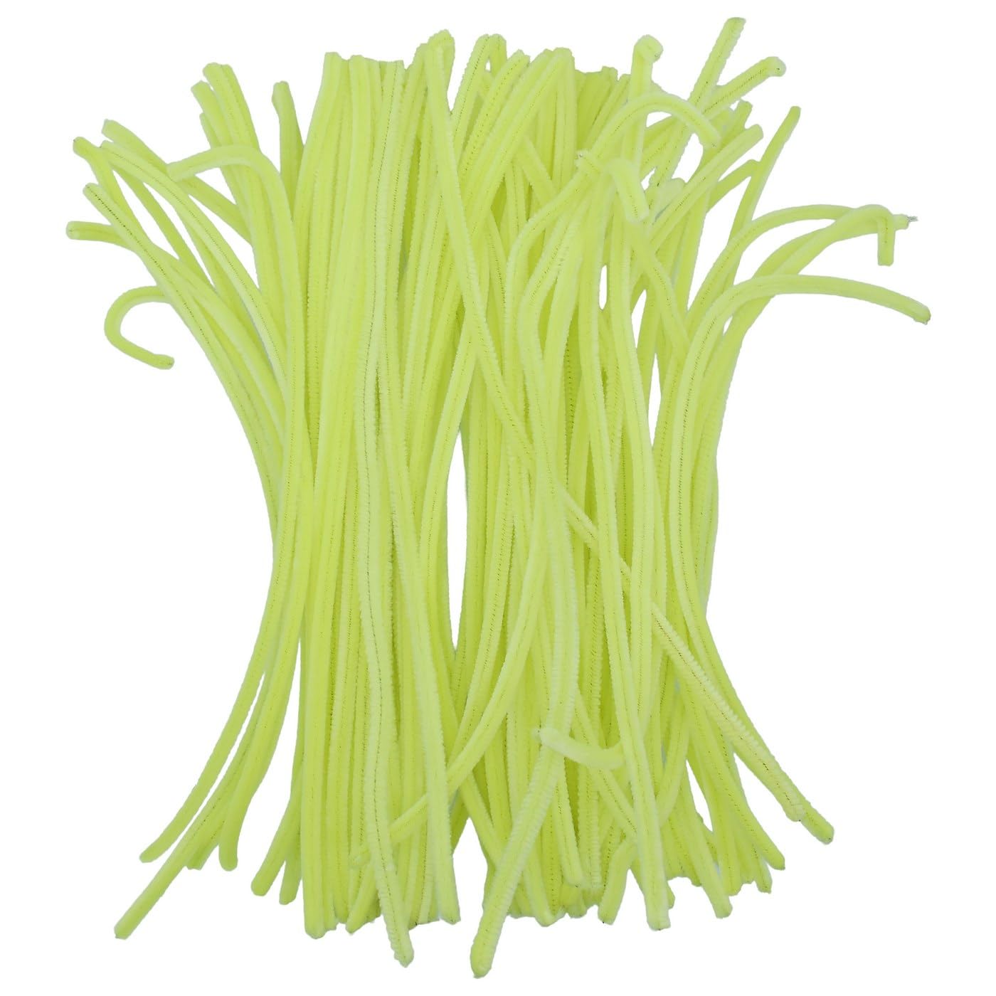 Pipe Cleaner, Pastel Yellow, Pack of 100, 30cmX6mm, Chenille, for Floral Arrangements, Children Crafts and Christmas Projects, 020 FS-MTPYW-image-48