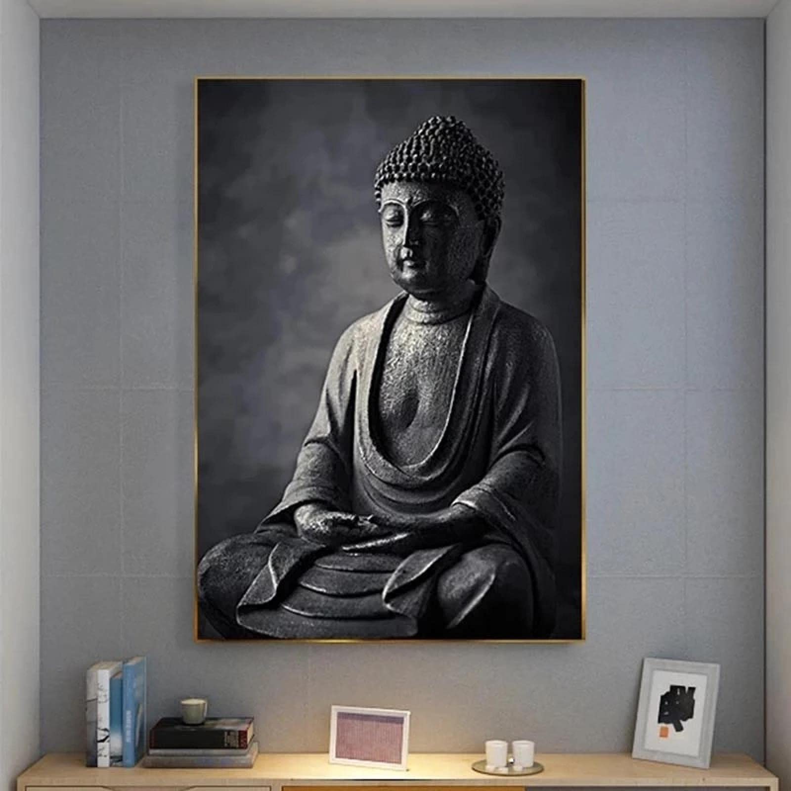2 Decorazioni Da Parete In Legno Con Citazioni Buddha - Ispirazione Zen Per Casa E Yoga, 30x15 Cm, Compassione