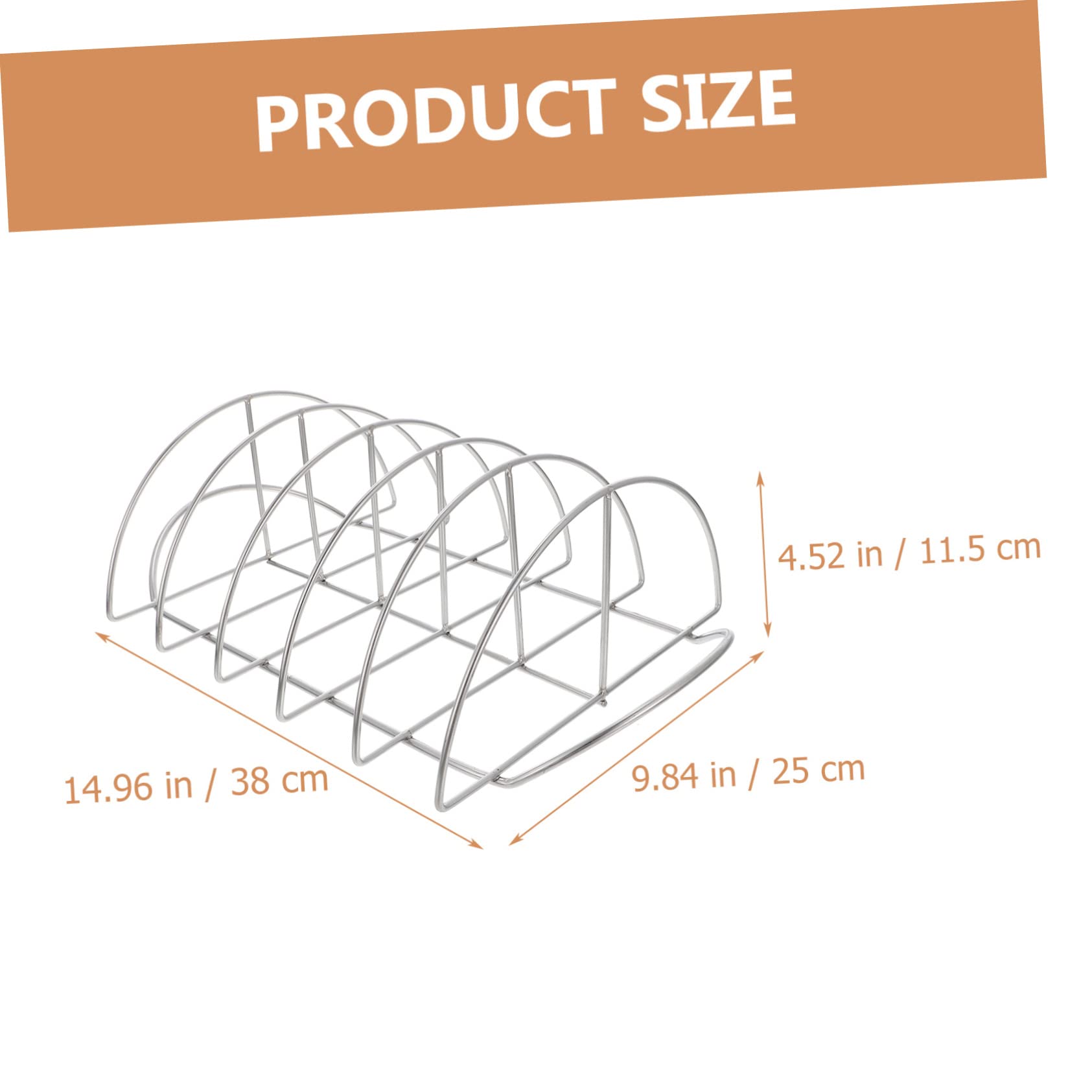 Supporto per Costine da Barbecue in Acciaio Inossidabile, Portatile, Flusso D’Aria Uniforme, per Grigliate a Casa e Picnic
