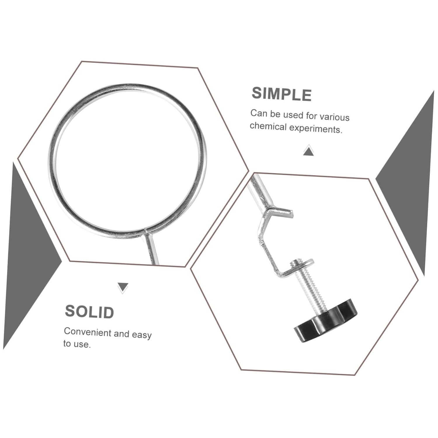 12pcs Lab Stand Clamps Chemistry Equipment for Secure Support Laboratory Experiments Versatile Retort for Beakers and Flasks