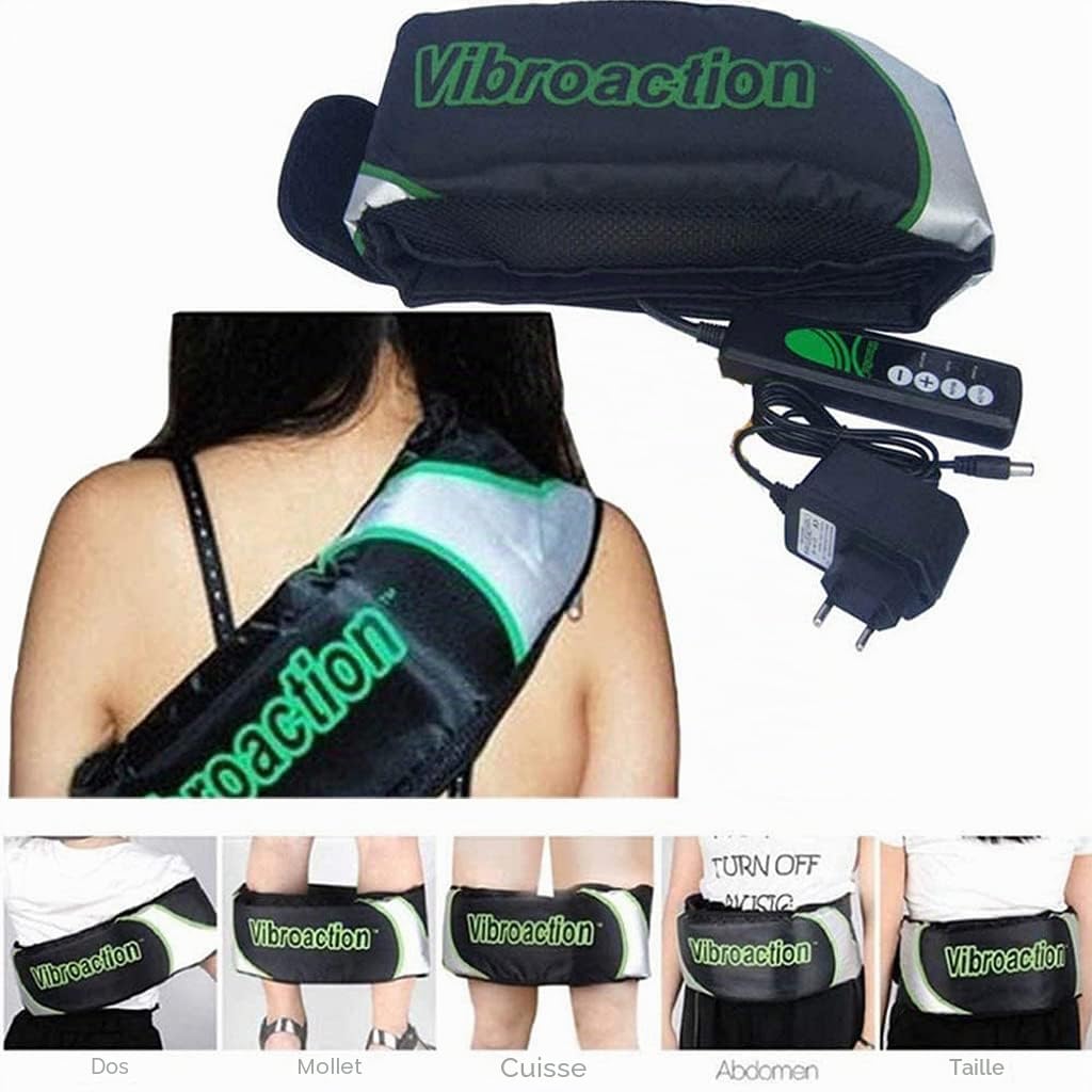 Brûleur De Graisse De Massage Abdominal, Ceinture De Perte De Poids À Vibration Électrique pour Entraîneur De Muscles Abdominaux, Ceinture De Massage pour Abdomen/épaule/Fesses/Jambes