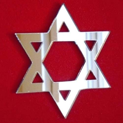 Super Cool Creations Espejo Estrella de David - 4.7 in x 4.7 in