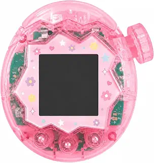 たまごっちパラダイス カバー カスタムシェル クリアケース ラメ入り カスタムシェル 透明ケース For Tamagochi Paradise ケース DIY ハンドメイド 手芸 手作り (クリアピンク)