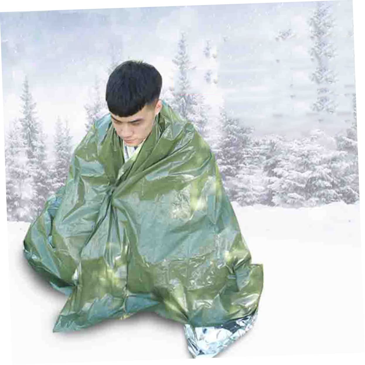 FUNOMOCYA 3pcs Thermal Blanket Outdoor Survive Blanket Space Blanket Insulation Water Blanket Heat Reflective Survival Blanket Space Blanket Survival Folding Insulation Blanket Pe