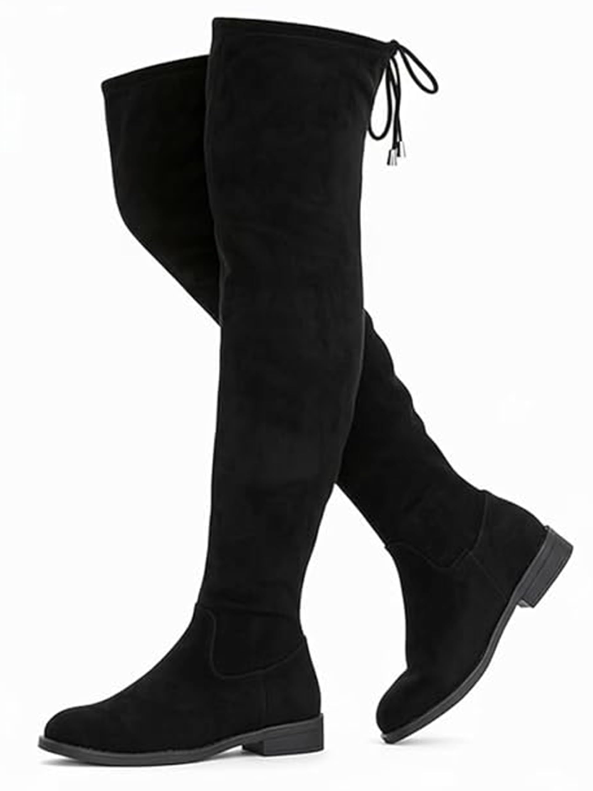 Froh Feet's Versatile Knee-High Boots with Durable Base and Elegant Rear Adjustments-image-11