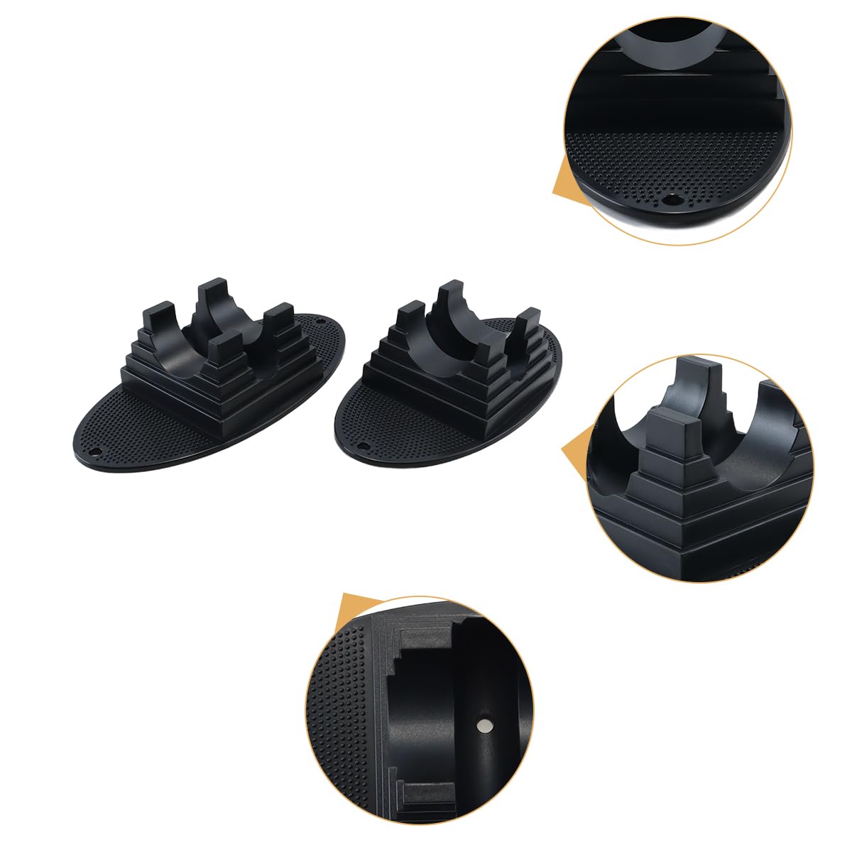 2 Soportes universales fijos para Scooter, Stunt & Freestyle Scooter, Apto para la mayoría de Ruedas de 90 mm a 120 mm, Estable y Seguro (Negro) — view 5